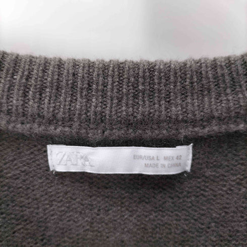 ザラ ZARA REGULAR FIT WOOL BLEND JUMPER レギュラー フィット ウール ブレンド セーター メンズ import:L