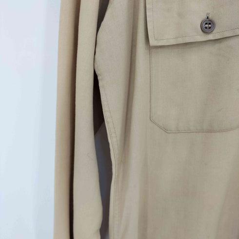 ARMY OF FICERS SHIRT エポレットレス ダブルフラップポケット 長袖 オフィサー シャツ メンズ 14 1/2 3