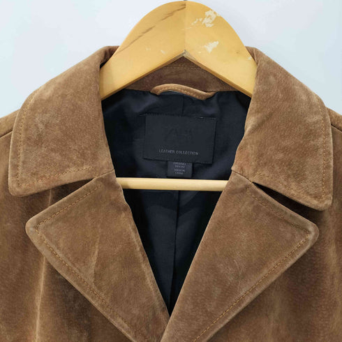 ザラ ZARA LEATHER SPLIT SUEDE JACKET レザー スピリット スウェード レザー ジャケット メンズ import:L