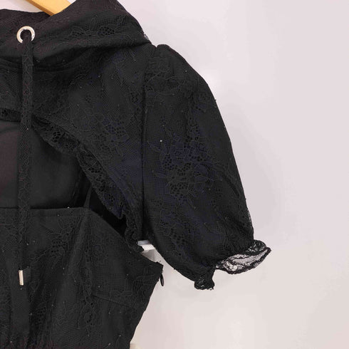 バブルス BUBBLES レース ギャザー パーカー ワンピース レディース FREE