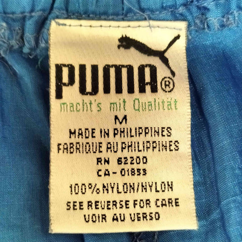 プーマ PUMA 80-90S リップストップ 裾ジップ ナイロンパンツ メンズ JPN:M