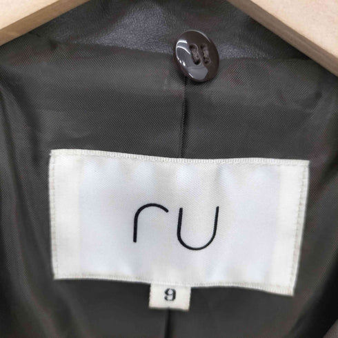 RU カウレザーチェスターコート レディース 9