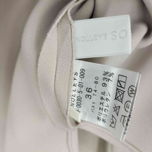 ノーリーズソフィー NOLLEY’S sophi ニットジョーゼット 七分袖 ブラウス レディース JPN:36