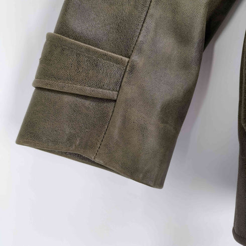 ダブルアールエルラルフローレン RRL RALPH LAUREN 24AW ベルテッド レザー ジャケット シープスキン レディース 1