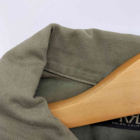 ダブルアールエルラルフローレン RRL RALPH LAUREN BARROW MILITARY HBT SHIRT ヘリンボーンミリタリーシャツ メンズ import:XS