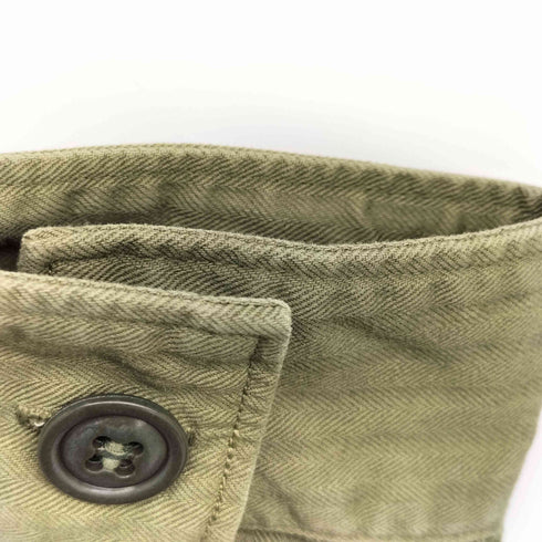 ダブルアールエルラルフローレン RRL RALPH LAUREN BARROW MILITARY HBT SHIRT ヘリンボーンミリタリーシャツ メンズ import:XS