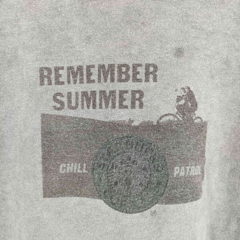 ギルダン GILDAN 90-00S REMEMBER SUMMER CHILL PATROL コーヒーショップ 後染め プリント Tシャツ メンズ import:L