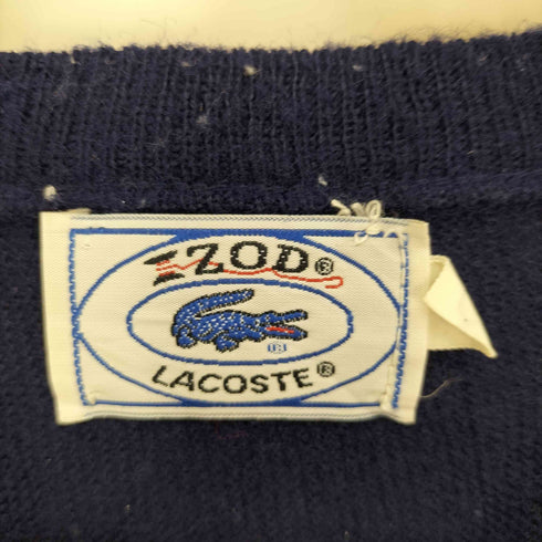アイゾッドラコステ IZOD LACOSTE 70S ロゴワッペン Vネック ニット セーター メンズ import:L