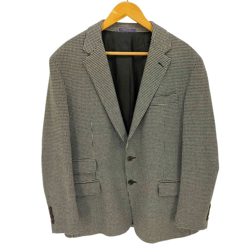 ラルフローレンパープルレーベル RALPH LAUREN PURPLE LABEL 24AW イタリア製 ハウンドトゥース シングル テーラードジャケット メンズ 42R