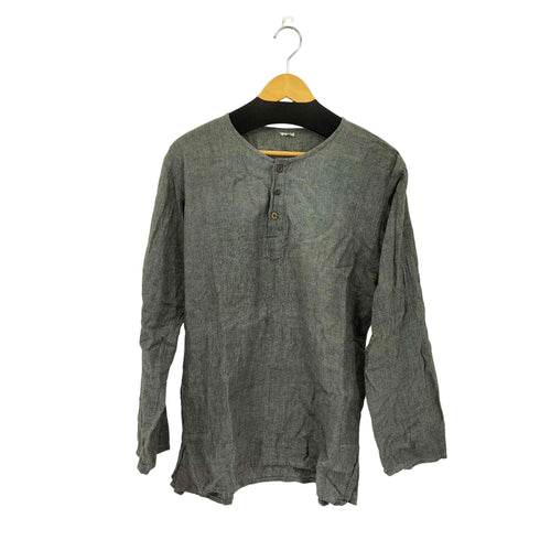 ネパール製 ヘンリーネックカットソー メンズ L