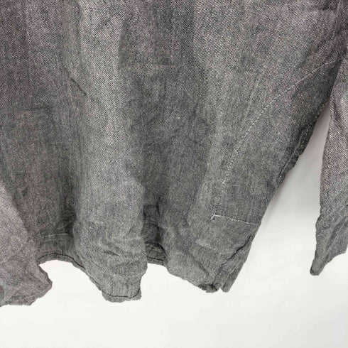 ネパール製 ヘンリーネックカットソー メンズ L