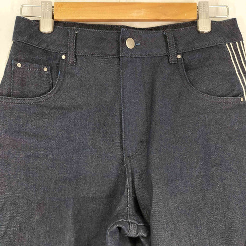 アディダス adidas 25SS サイドライン ワイドデニムパンツ メンズ US:28-29