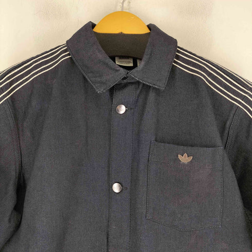 アディダス adidas 25SS サイドライン S/S デニムシャツ メンズ JPN:M