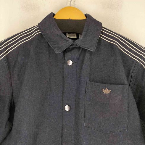 アディダス adidas 25SS サイドライン S/S デニムシャツ メンズ JPN:M