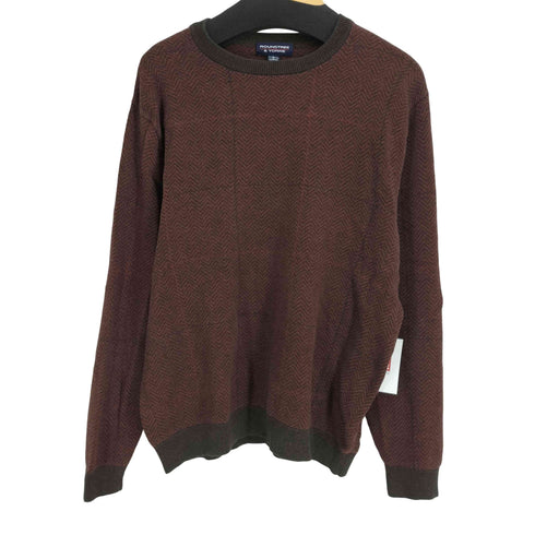 ラウンドツリーアンドヨーク roundtree&yorke 90S カシミヤ混 ヘリンボーンニット メンズ import:L