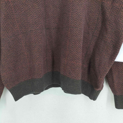 ラウンドツリーアンドヨーク roundtree&yorke 90S カシミヤ混 ヘリンボーンニット メンズ import:L