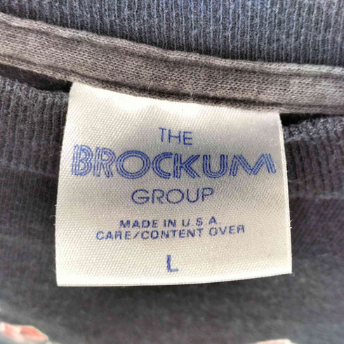 ブロッカム BROCKUM 80S USA製 US ロック バンド グラフィック プリント クルーネック S/S Tシャツ メンズ import:L