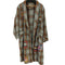 hollywood robe ワッペンデザイン フランネルチェックガウン メンズ