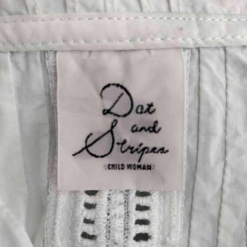 ドットアンドストライプスチャイルドウーマン Dot&Stripes CHILD WOMAN ピンタックレースブラウス レディース FREE