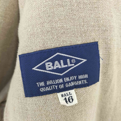 BALL リネン 4B ジャケット メンズ 46
