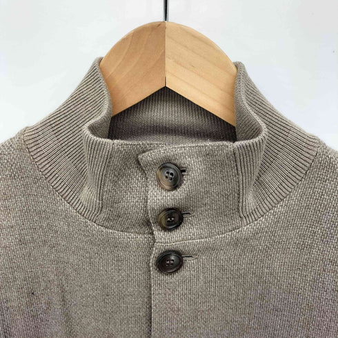 ラルフローレンパープルレーベル RALPH LAUREN PURPLE LABEL イタリア製 Woven Paneled Silk Cotton Cardigan メンズ import:S