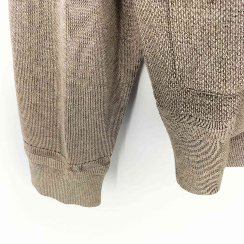 ラルフローレンパープルレーベル RALPH LAUREN PURPLE LABEL イタリア製 Woven Paneled Silk Cotton Cardigan メンズ import:S