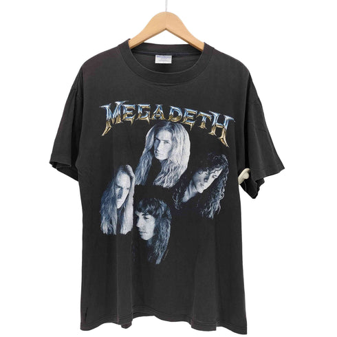 ブロッカム BROCKUM 90S USA製 COUNTDOWN TO EXTINCTION US メタル バンド グラフィック プリント クルーネック S/S Tシャツ メンズ import:L