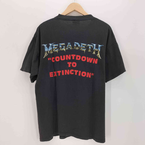 ブロッカム BROCKUM 90S USA製 COUNTDOWN TO EXTINCTION US メタル バンド グラフィック プリント クルーネック S/S Tシャツ メンズ import:L