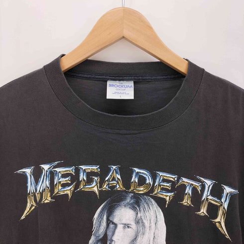ブロッカム BROCKUM 90S USA製 COUNTDOWN TO EXTINCTION US メタル バンド グラフィック プリント クルーネック S/S Tシャツ メンズ import:L