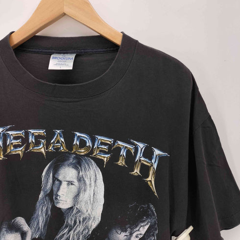 ブロッカム BROCKUM 90S USA製 COUNTDOWN TO EXTINCTION US メタル バンド グラフィック プリント クルーネック S/S Tシャツ メンズ import:L