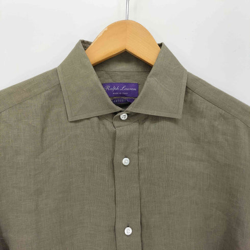 ラルフローレンパープルレーベル RALPH LAUREN PURPLE LABEL イタリア製 SARTORIAL L/S リネンシャツ メンズ
