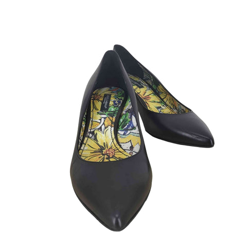 ドルチェアンドガッバーナ DOLCE&GABBANA レザー パンプス レディース 37 1/2
