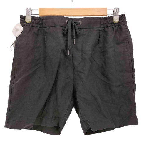 ラルフローレンパープルレーベル RALPH LAUREN PURPLE LABEL ポルトガル製 ハンドテーラード シルク リネン ショートパンツ メンズ 32