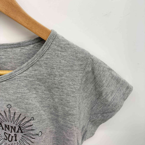 アナスイ ANNA SUI USA製 フロント プリント クルーネック S/S Tシャツ Y2K レディース