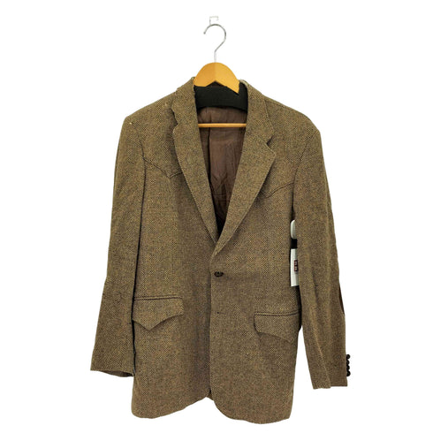 ファーラー FARAH 70~80s ウエスタンヨーク エルボーパッチ ヘリンボーンテーラードジャケット メンズ