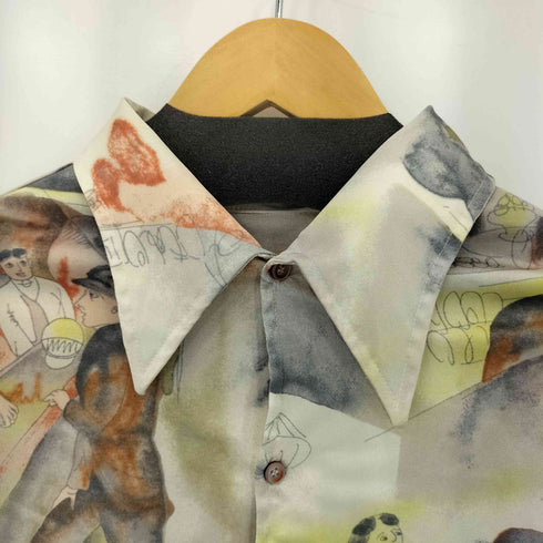 ヴァンヒューゼン VAN HEUSEN 70s VAN フルプリント L/S シャツ メンズ