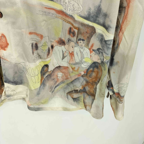 ヴァンヒューゼン VAN HEUSEN 70s VAN フルプリント L/S シャツ メンズ