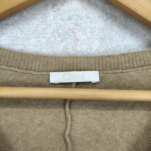 クロエ Chloe 袖チェーンデザインVネックニットワンピース レディース import:M
