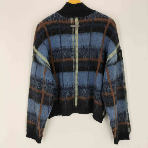 NEON BLANC ワンポイント刺繍 シャギーニットポロ レディース JPN:S