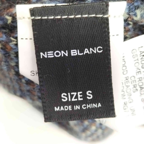 NEON BLANC ワンポイント刺繍 シャギーニットポロ レディース JPN:S