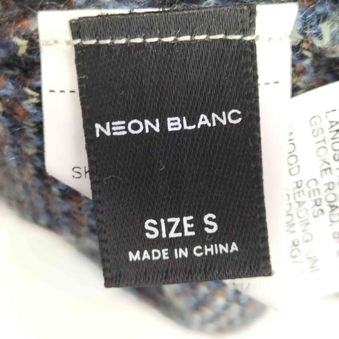 NEON BLANC ワンポイント刺繍 シャギーニットポロ レディース JPN:S