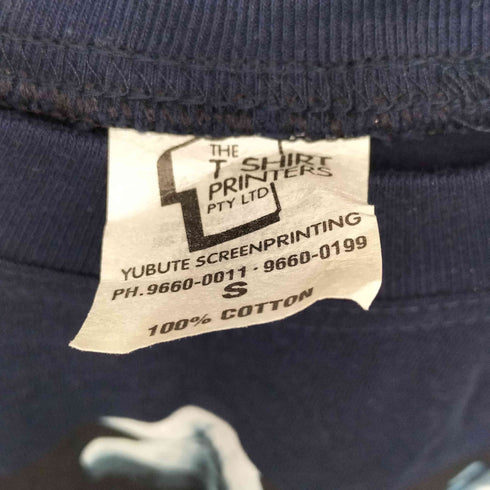 THE T SHIRT PRINTERS 90S オーストラリア製 ロック バンド グラフィック プリント クルーネック S/S Tシャツ 袖 裾 シングル メンズ import:S