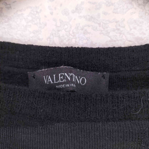 ヴァレンティノ Valentino シルクカシミア混 シャドーカモ柄クルーネックニット セーター メンズ import:M