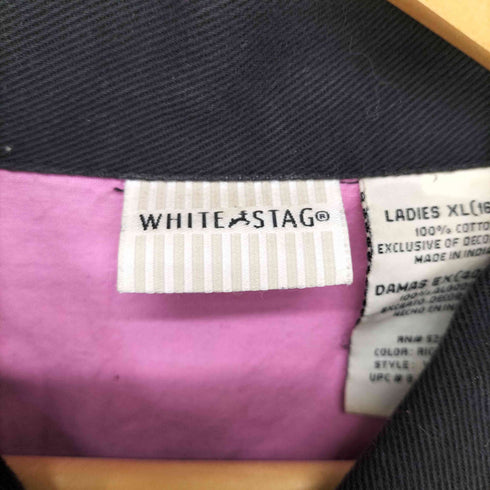 ホワイトスタッグ WHITE STAG 刺繍キャンバスコットンジャケット レディース JPN:XL