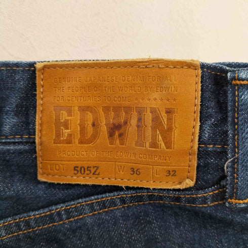 エドウィン EDWIN 505Z ワイド ストレート セルビッジ デニムパンツ メンズ 36