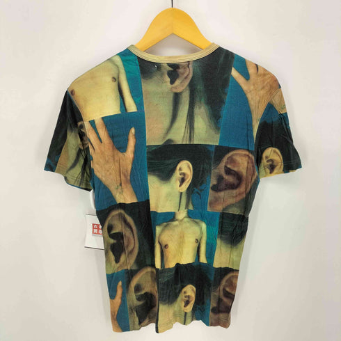 マサキマツシマ MASAKI MATSUSHIMA 90S 日本製 スキン フォト プリント Vネック S/S カットソー Y2K メンズ JPN:3