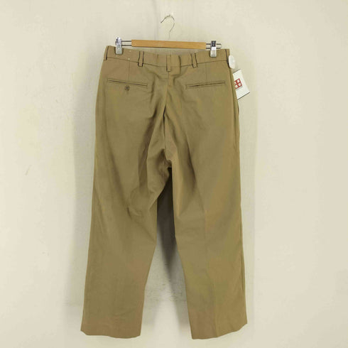 ユーエスネイビー U.S.NAVY U.S.NAVAL ACADEMY STORE Hanover uniform社 USA製 角丸セミオートマチックTALON チノパンツ メンズ 35