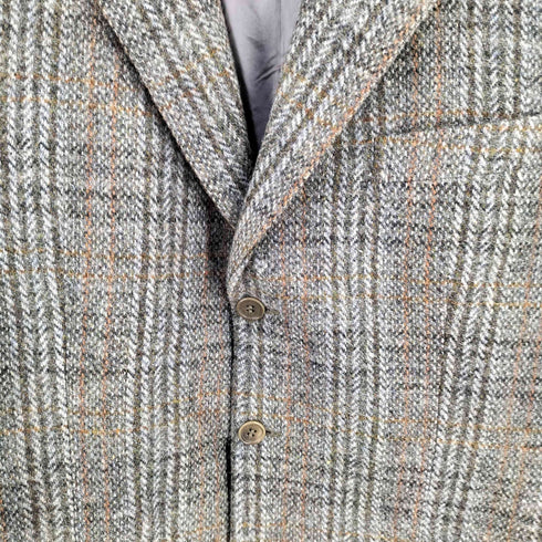 ハリスツイード Harris Tweed イタリア製 LANOLINI BESPOKE TAILOR 3B テーラードジャケット メンズ 50