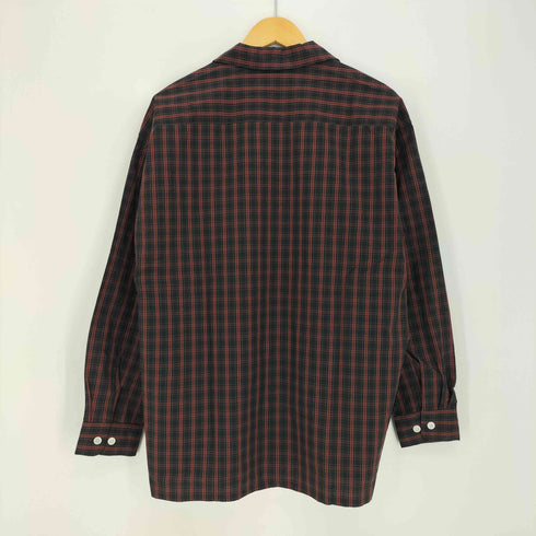 ユアン YUAN 日本製 ロングスリーブコットンチェックシャツ メンズ S/M