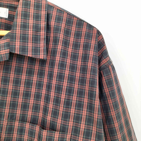 ユアン YUAN 日本製 ロングスリーブコットンチェックシャツ メンズ S/M